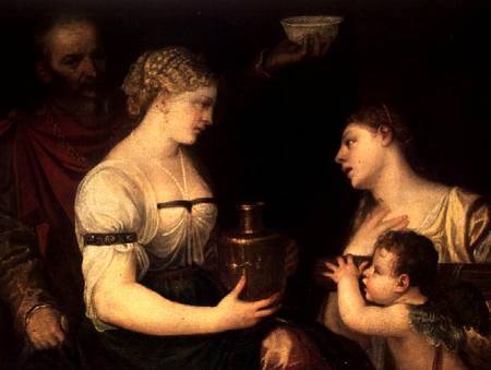 Allegory of Married life depicting the Gods Vesta, Hymen, Mars and Venus od Alessandro Varotari