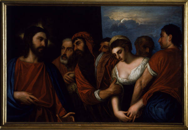 Christ and the Adulteress / Varotari od Alessandro Varotari