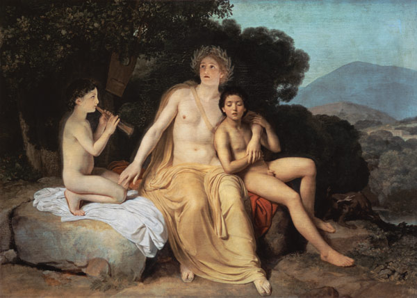 Apollo, Hyacinth and Cyparissus singing and playing od Alexander Andrejewitsch Iwanow