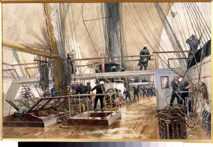 The frigate Svetlana od Alexander Karlovich Beggrow