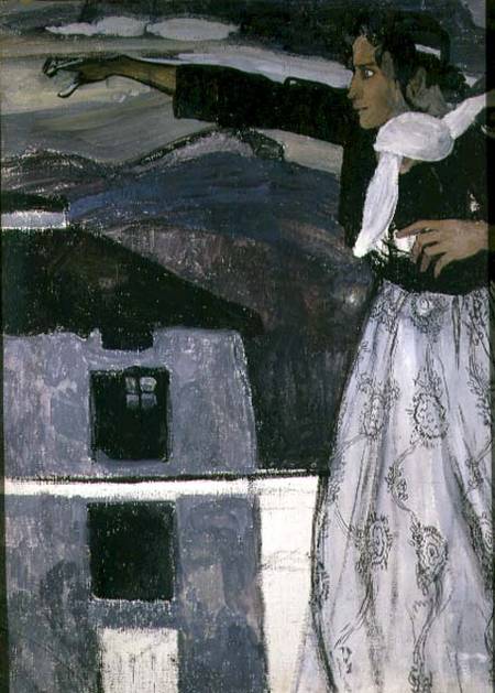 Woman in Grey od Alexander Jakowlevitsch Golowin