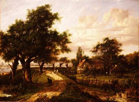 A Farmstead by a River od Alexander Nasmyth