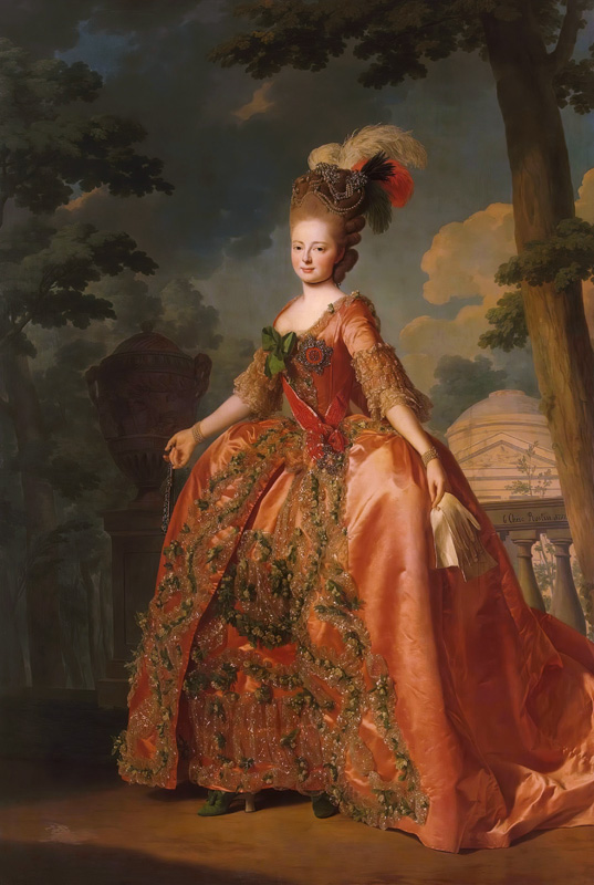 Portrait of Empress Maria Feodorovna (Sophie Dorothea of Württemberg) (1759-1828) od Alexander Roslin
