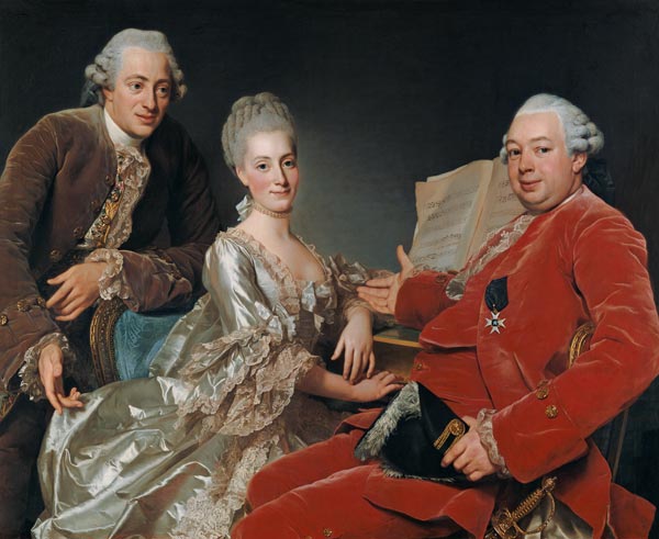 John Jennings Esq. and His Brother and Sister-in-Law od Alexander Roslin