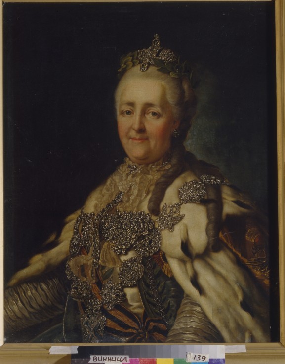 Portrait of Empress Catherine II (1729-1796) od Alexander Roslin