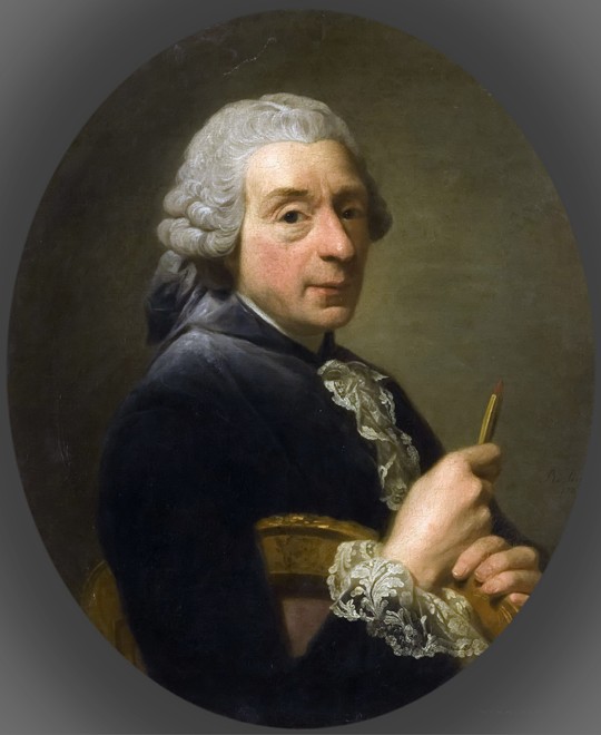 Portrait of François Boucher (1703-1770) od Alexander Roslin