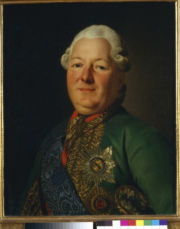Portrait of Prince Vasily Dolgorukov-Krymsky (1722-1782) od Alexander Roslin