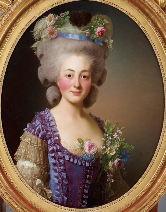 Portrait of Countess de Bavière-Grosberg od Alexander Roslin