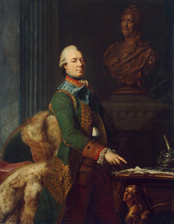 Portrait of Count Zakhar Chernyshov od Alexander Roslin