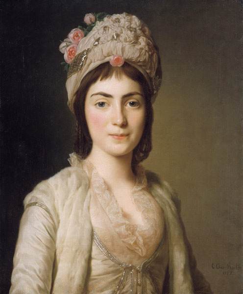 Portrait of Zoie Ghica, the Princess of Moldavia od Alexander Roslin