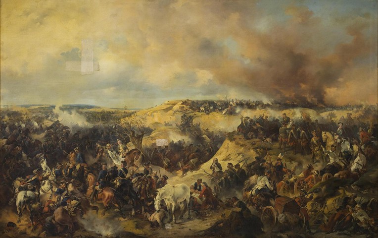 The Battle of Kunersdorf on August 12, 1759 od Alexander von Kotzebue
