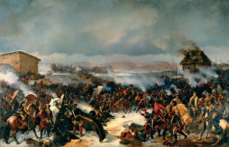The Battle of Narva on 19 November 1700 od Alexander von Kotzebue
