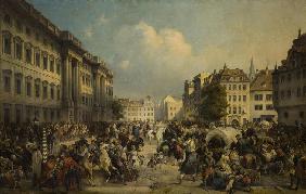 The occupation of Berlin by Russian troops in October 1760