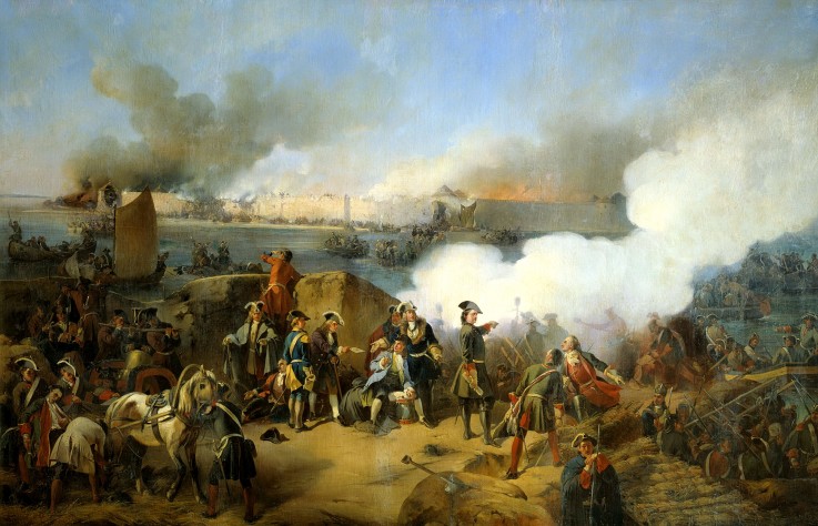 Taking of the Swedish Nöteburg Fortress by Russian Troops on October 11, 1702 od Alexander von Kotzebue