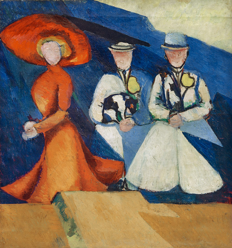 Three female figures, 1909-1910 od Alexandra Exter