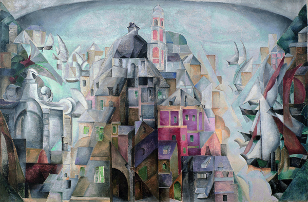 Synthetic view of the city of Diepe od Alexandra Exter