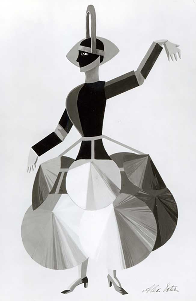 Costume design for the film Aelita, 1924 od Alexandra Exter