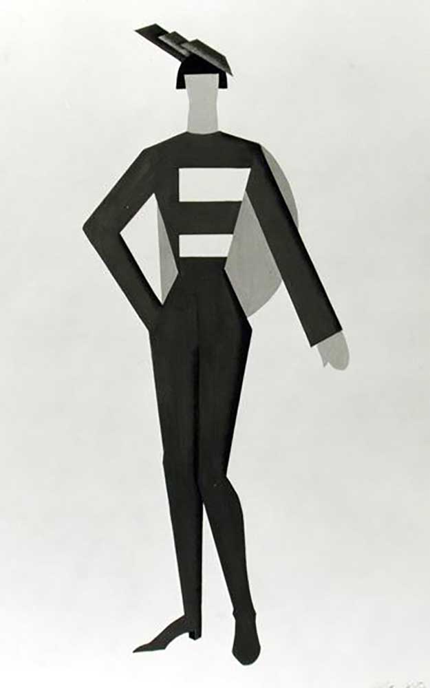 Man, costume design, c.1929 od Alexandra Exter