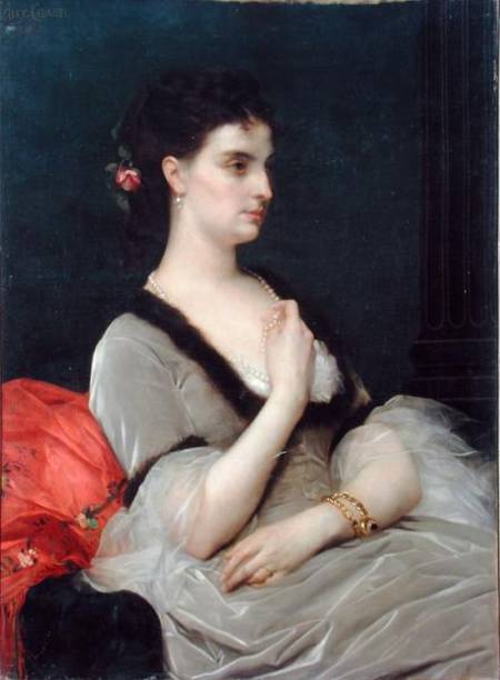 Portrait of Countess E.A. Vorontova-Dashkova od Alexandre Cabanel