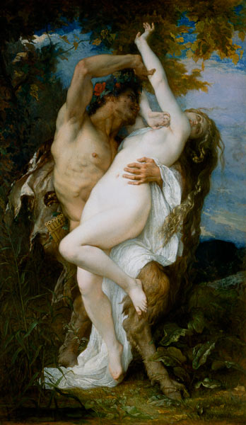 Nymph Abducted by a Faun od Alexandre Cabanel
