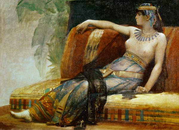 Cleopatra (69-30 BC), preparatory study for 'Cleopatra Testing Poisons on the Condemned Prisoners' od Alexandre Cabanel