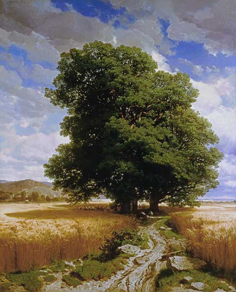 Landscape with Oaks od Alexandre Calame