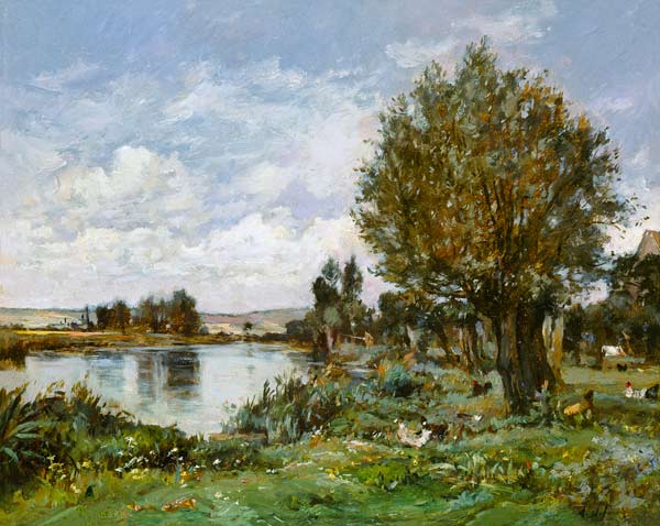 Rural river scene od Alexandre Defaux