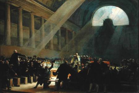 Mirabeau Answering Dreux-Breze, at a National Assembly Meeting, 23rd June 1789 od Alexandre Evariste Fragonard