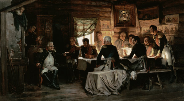 Lagebesprechung in Fili, 1812 od Alexej Danilovich Kivschenko