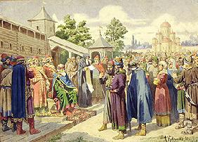 Verlesung des Gesetzes in Anwesenheit des Grossfürsten Jaroslaw