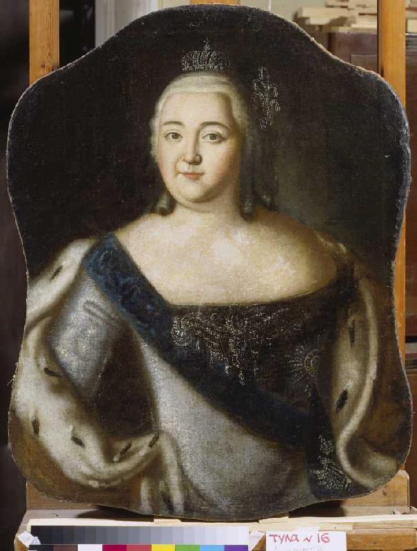 Portrait of the czarina Elisabeth Petrowna od Alexej Petrowitsch Antropow