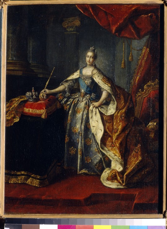 Portrait of Empress Catherine II (1729-1796) od Alexej Petrowitsch Antropow