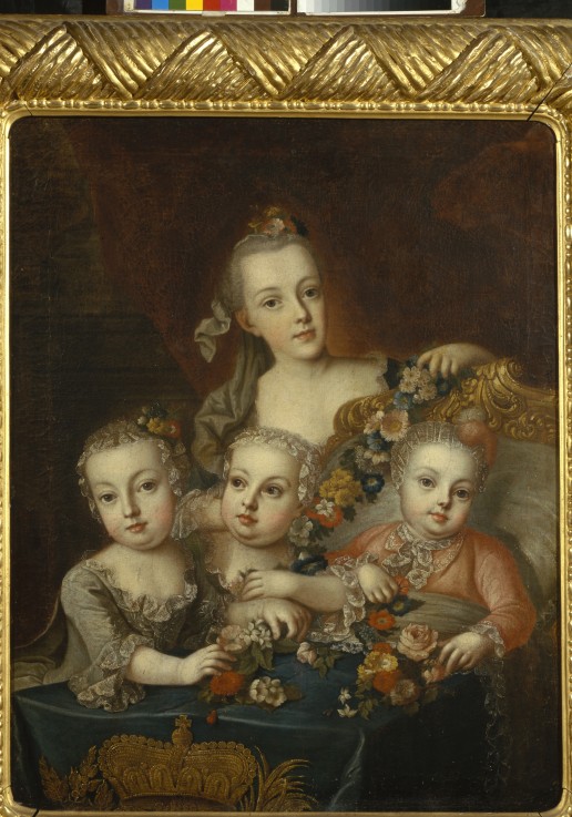 Portrait of Children of Empress Maria Theresia of Austria (1717-1780) od Alexej Petrowitsch Antropow