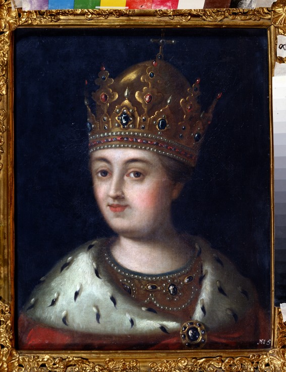 Portrait of the regent Sophia Alekseyevna (1657-1704) od Alexej Petrowitsch Antropow