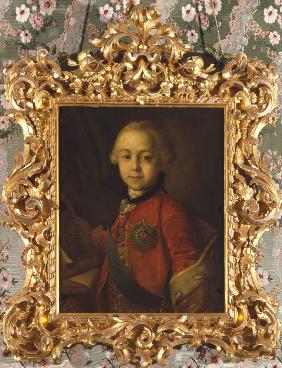 Portrait of Grand Duke Pavel Petrovich (1754-1801) as child