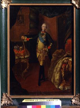 Portrait of the Tsar Peter III (1728-1762)