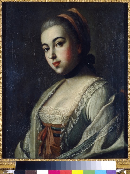 Portrait of Countess Anna Vorontsova (1743-1769) od Alexej Petrowitsch Antropow