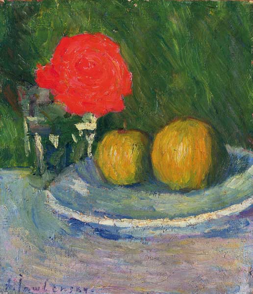 Apples and a Rose od Alexej von Jawlensky