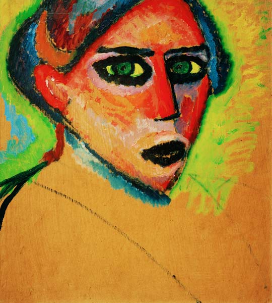Woman's face od Alexej von Jawlensky