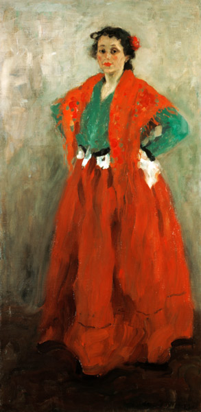 Helene Jawlensky in Spanish outfit. od Alexej von Jawlensky