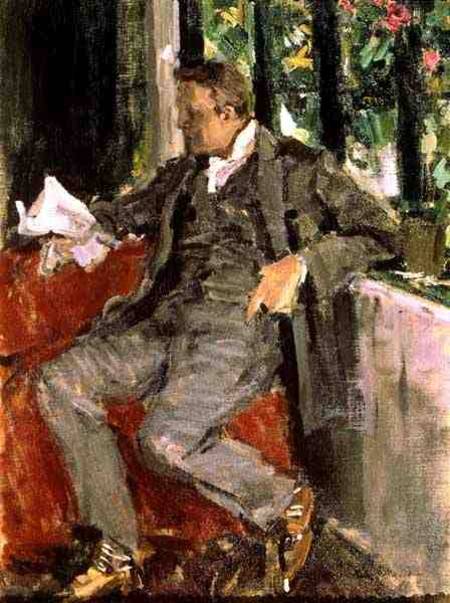 Portrait of Feodor Ivanovich Chaliapin (1873-1938) od Alexejew. Konstantin Korovin