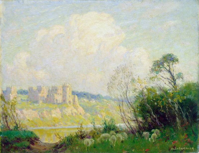 Ruins in Old Normandy, c.1905 (oil on canvas) od Alexis Jean Fournier