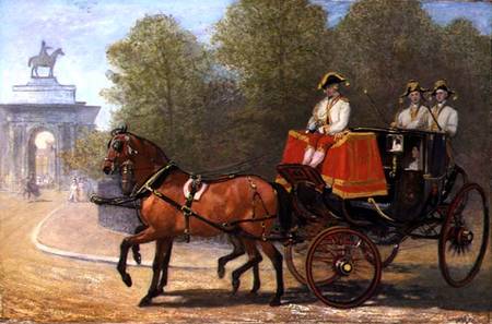 Returning from Her Majesty's Drawing Room, Hyde Park Corner od Alfred Corbould