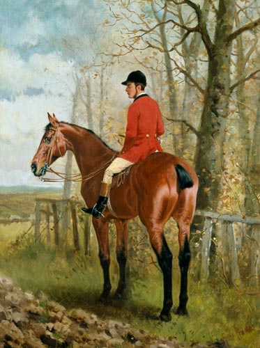 Huntsman in Wooded Landscape od Alfred de Prades