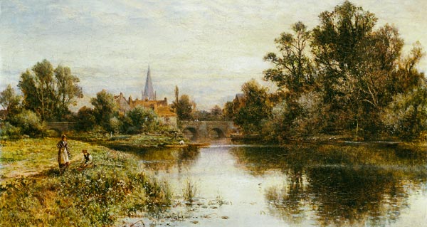 The Thames at Marlow od Alfred I Glendening