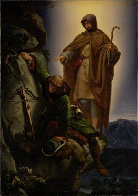A Guardian Angel Rescuing Emperor Maximilian from the Martinswand
