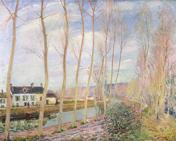 Canal du Loing od Alfred Sisley
