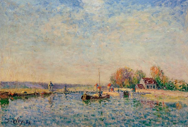 A.Sisley, Canal du Loing od Alfred Sisley