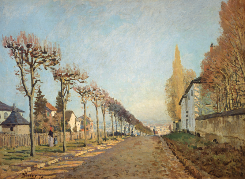 Chemin de of La Machine (or: La route you chemin de Sèvres) od Alfred Sisley