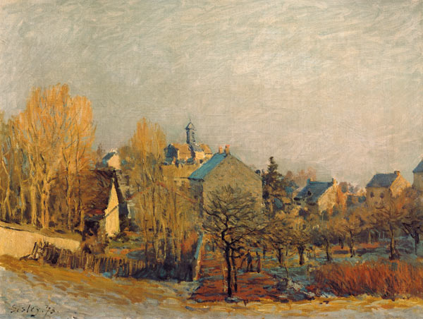 A.Sisley / Frost in Louveciennes / 1873 od Alfred Sisley